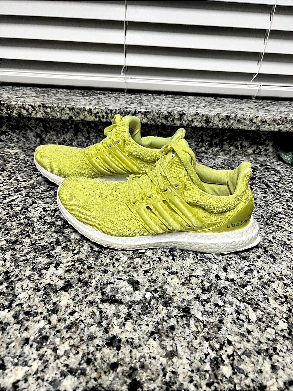 adidas Ultra Boost Athletic Shoes Yellow Women's US 7.5